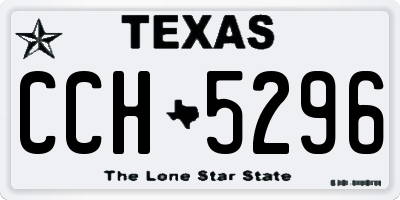 TX license plate CCH5296