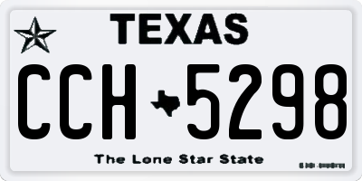 TX license plate CCH5298