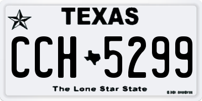 TX license plate CCH5299