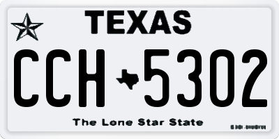 TX license plate CCH5302