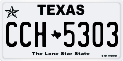 TX license plate CCH5303