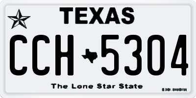 TX license plate CCH5304