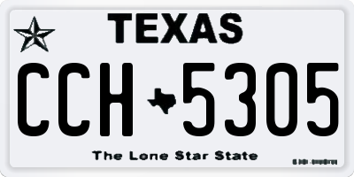 TX license plate CCH5305