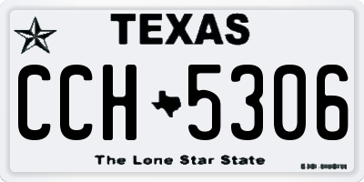 TX license plate CCH5306