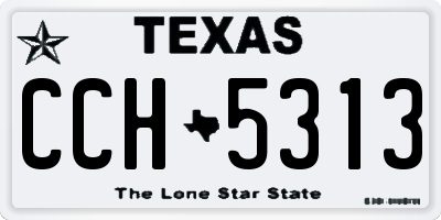 TX license plate CCH5313