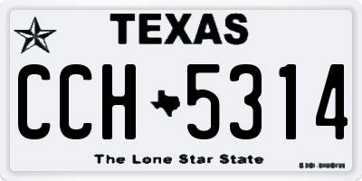 TX license plate CCH5314
