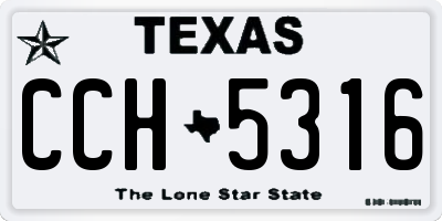 TX license plate CCH5316