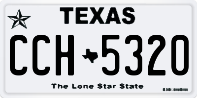 TX license plate CCH5320