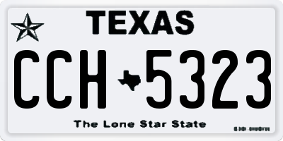 TX license plate CCH5323
