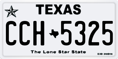 TX license plate CCH5325