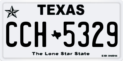 TX license plate CCH5329