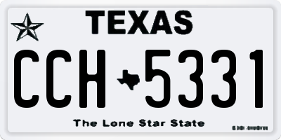 TX license plate CCH5331