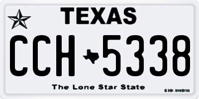 TX license plate CCH5338