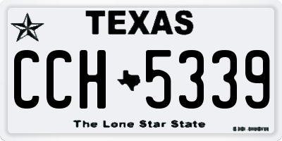 TX license plate CCH5339