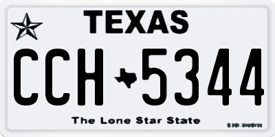 TX license plate CCH5344