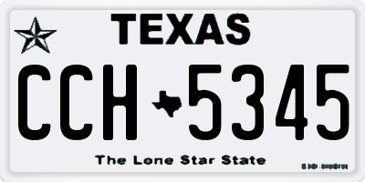 TX license plate CCH5345