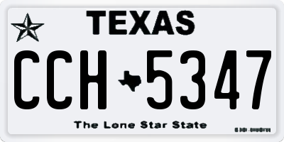 TX license plate CCH5347
