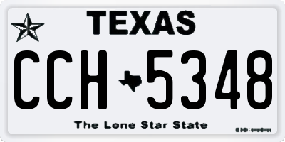 TX license plate CCH5348