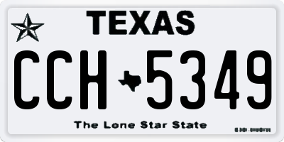 TX license plate CCH5349