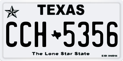 TX license plate CCH5356