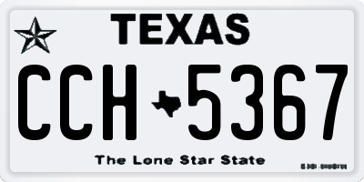 TX license plate CCH5367
