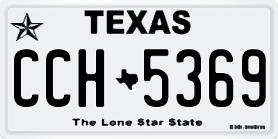 TX license plate CCH5369