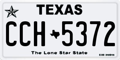 TX license plate CCH5372