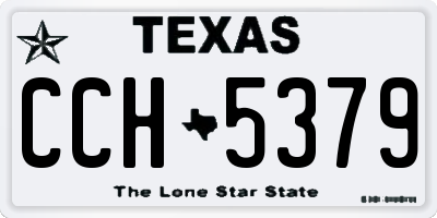 TX license plate CCH5379