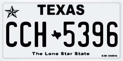 TX license plate CCH5396