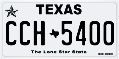 TX license plate CCH5400