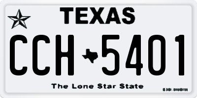 TX license plate CCH5401