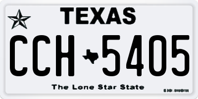 TX license plate CCH5405