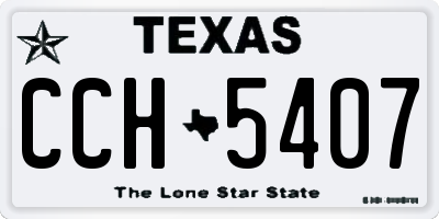 TX license plate CCH5407