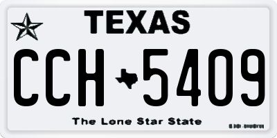 TX license plate CCH5409