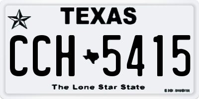 TX license plate CCH5415