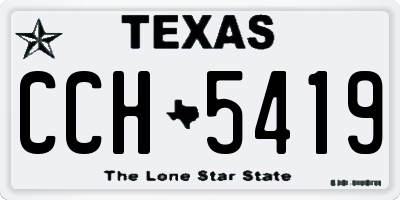 TX license plate CCH5419