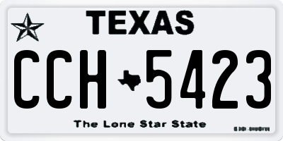 TX license plate CCH5423