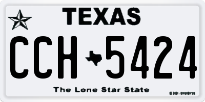 TX license plate CCH5424
