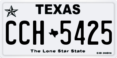 TX license plate CCH5425