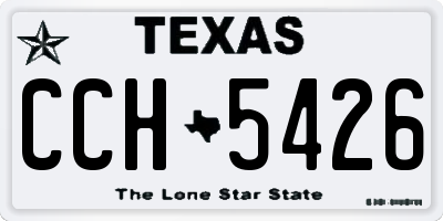 TX license plate CCH5426