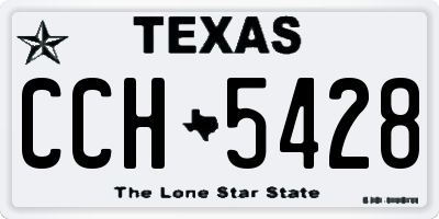 TX license plate CCH5428