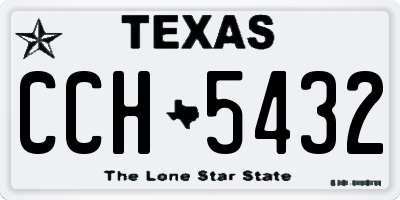 TX license plate CCH5432