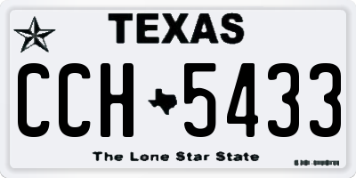 TX license plate CCH5433