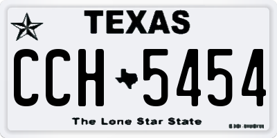 TX license plate CCH5454