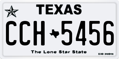 TX license plate CCH5456