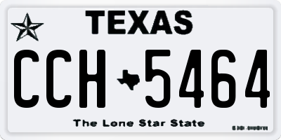 TX license plate CCH5464