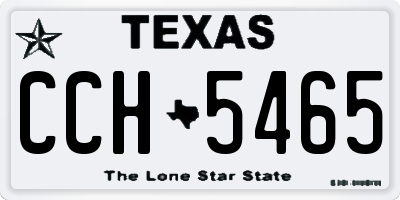 TX license plate CCH5465