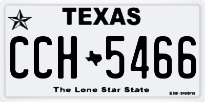 TX license plate CCH5466