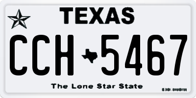 TX license plate CCH5467