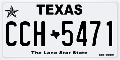 TX license plate CCH5471